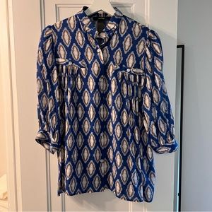 Smythe Shirred Pocket Blouse. XS. Spring 23 collection.